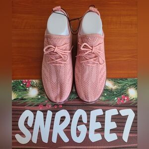 Pony Pp2-SONIC Pink Knit Lightweight Breathable Sneakers Women's Sz 7